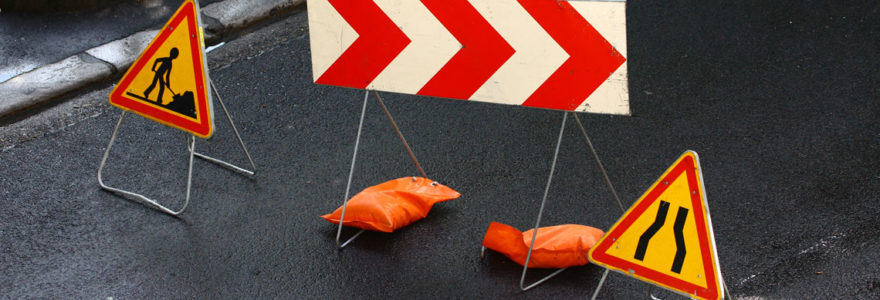 panneaux de signalisation temporaire