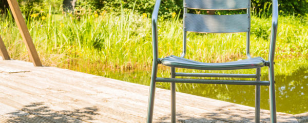 Chaise de jardin en aluminium