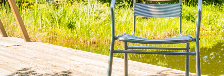 Chaise de jardin en aluminium